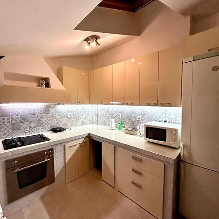The Warmth Of A With A Fireplace In The Very Center Of Apartman *